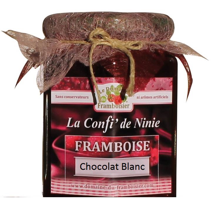 Confiture framboise-chocolat blanc